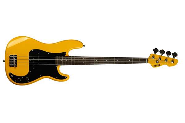 4-string P Style 34" Scale Electric Bass With J/J PU & Bag, Yellow