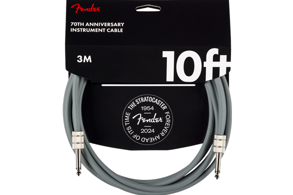 10' Anniversary Instrument Cable, Gray, 10'