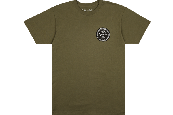 Stratocaster™ 70th Anniversary Badge Tee, Olive, S