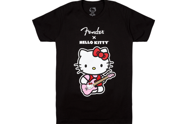 Fender® x Hello Kitty® Black Front Logo Tee, L