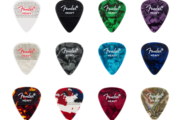 351 Dotted Celluloid Picks, 12-Pack, Heavy