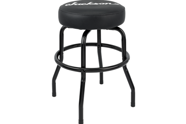 Jackson Logo Barstool, Black 24"