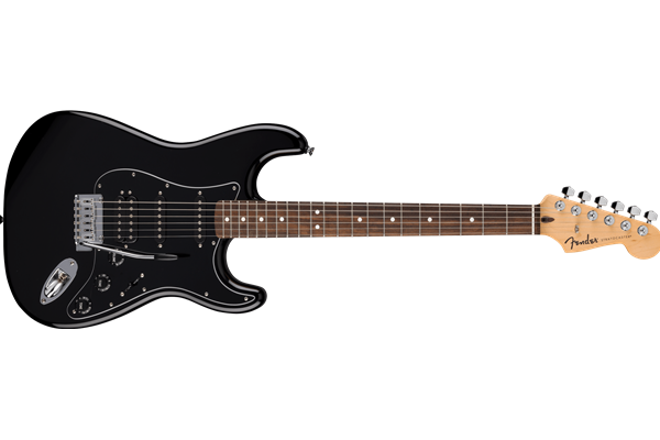 Standard Stratocaster® HSS, Laurel Fingerboard, Black Pickguard, Black
