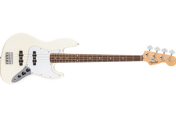 Standard Jazz Bass®, Laurel Fingerboard, White Pickguard, Olympic White