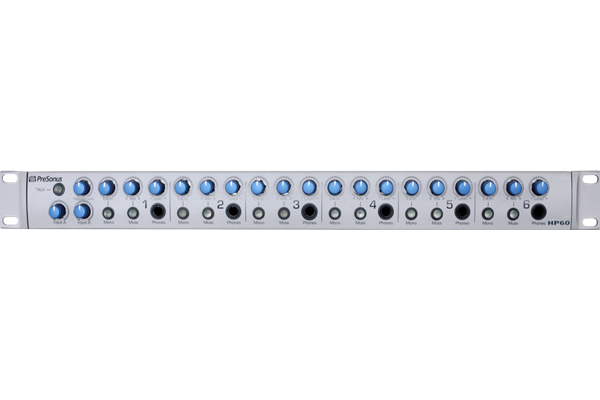 PreSonus® HP60 6-Channel Headphone Mixing System, Silver, 220-240V EU