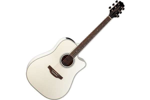 G Series Steel String Dreadnought Acoustic / Electric Guitar, Pearl White