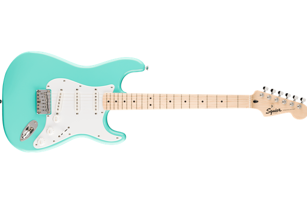 Squier Sonic® Stratocaster® HT, Maple Fingerboard, White Pickguard, Sea Foam Green