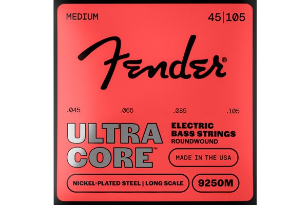 9250 Ultracore™ Bass Strings, Nickel Plated Steel, Ball End, 9250M Gauges .045-.105, (4)