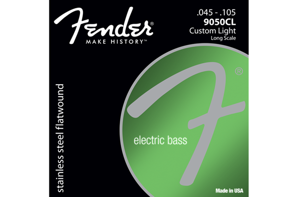 Stainless 9050's Bass Strings, Stainless Steel Flatwound, 9050CL .045-.105 Gauges, (4)