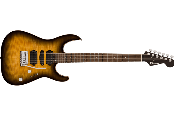 MJ DK24 HSH 2PT W Mahogany with Flame Maple, Wenge Fingerboard, Antique Burst