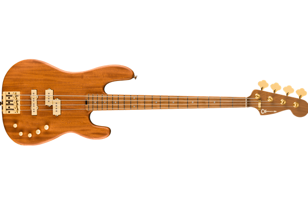 Pro-Mod San Dimas® Bass PJ IV MAH, Caramelized Maple Fingerboard, Natural Mahogany