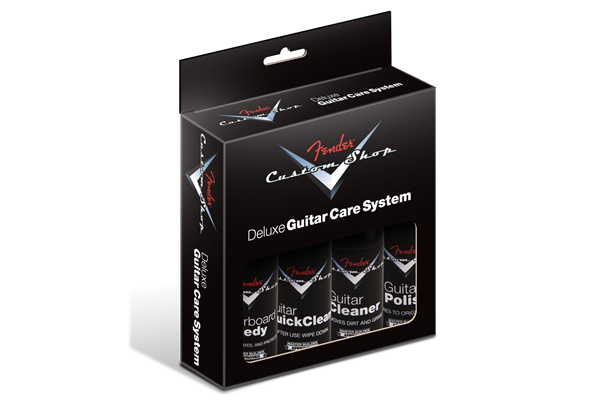 Custom Shop Deluxe Guitar Care System, 4 Pack, Black