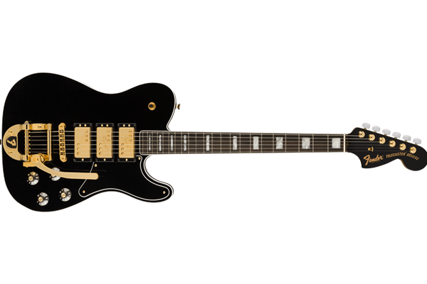 Parallel Universe Volume II Troublemaker Tele® Deluxe with Bigsby®, Ebony Fingerboard, Black