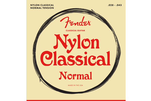 Nylon Acoustic Strings, 100 Clear/Silver, Tie End, Gauges .028-.043, (6)