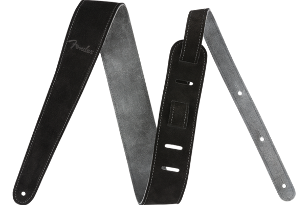 Reversible Suede Strap, Black/Grey, 2"