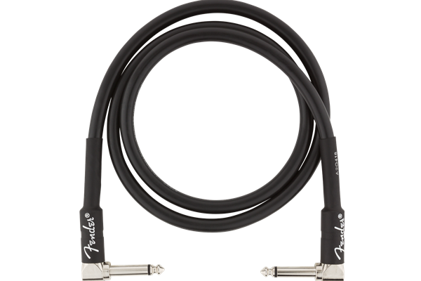 Professional Series Instrument Cables, Angle/Angle, 3', Black