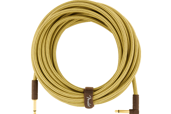 Deluxe Series Instrument Cable, Straight/Angle, 25', Tweed