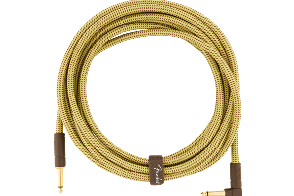 Deluxe Series Instrument Cable, Straight/Angle, 18.6', Tweed