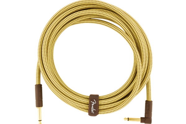 Deluxe Series Instrument Cable, Straight/Angle, 15', Tweed