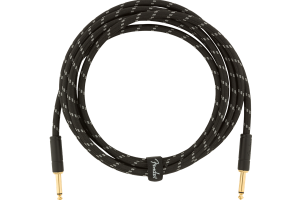 Deluxe Series Instrument Cable, Straight/Straight, 10', Black Tweed