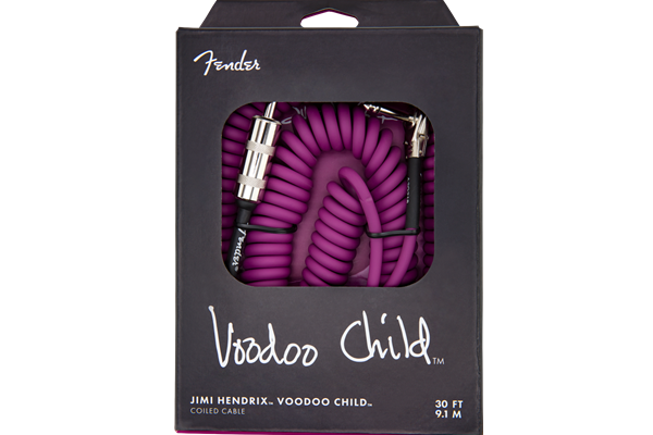 Hendrix™ Voodoo Child™ Coil Instrument Cable, Straight/Angle, 30', Purple