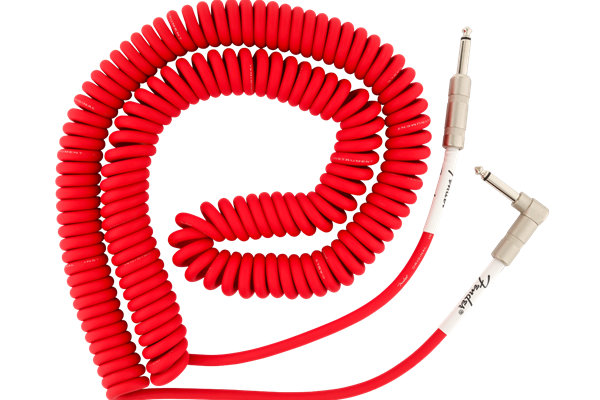 Original Series Coil Cable, Straight-Angle, 30', Fiesta Red