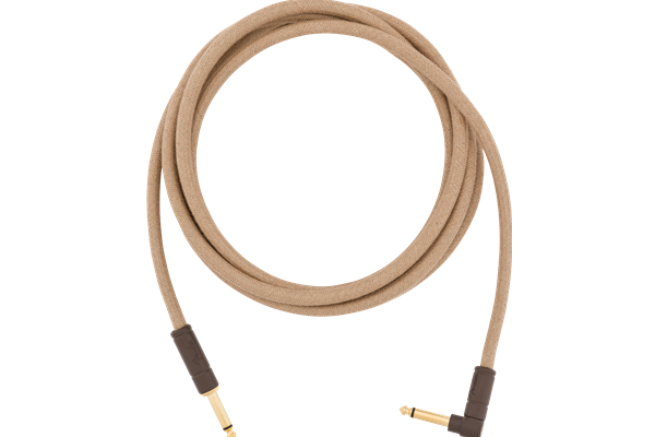 Festival Instrument Cable, Straight/Angle, 10', Pure Hemp, Natural