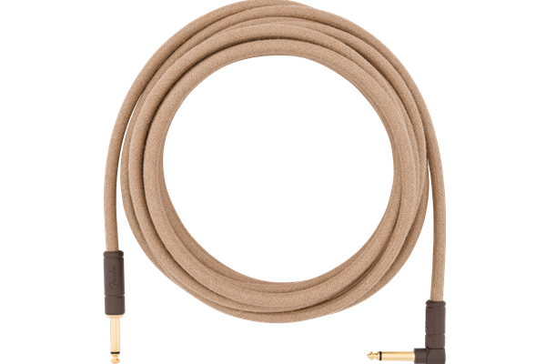 Festival Instrument Cable, Straight/Angle, 18.6', Pure Hemp, Natural