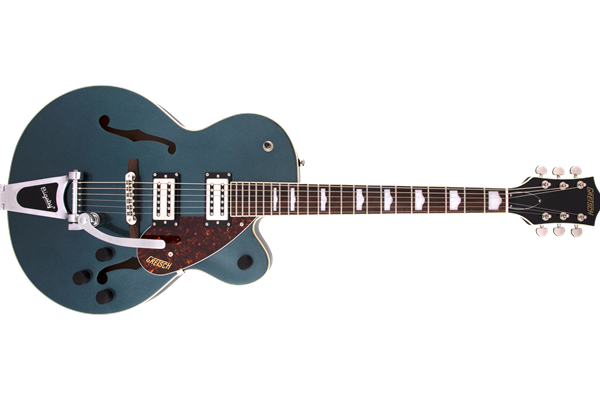 G2420T Streamliner™ Hollow Body with Bigsby®, Broad'Tron™ BT-2S Pickups, Laurel Fingerboard, Gunmeta