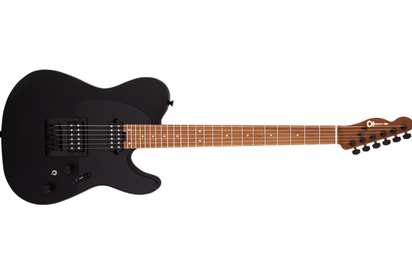 Pro-Mod So-Cal Style 2 24 HH HT CM, Caramelized Maple Fingerboard, Satin Black