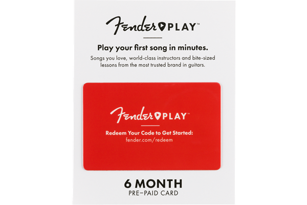 Fender Play 6 Month Subscription Prepaid Card