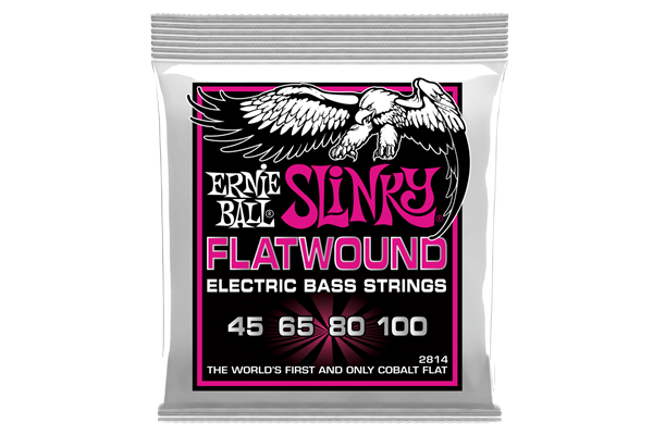 Slinky Flat Wound Bass Strings, 45-100