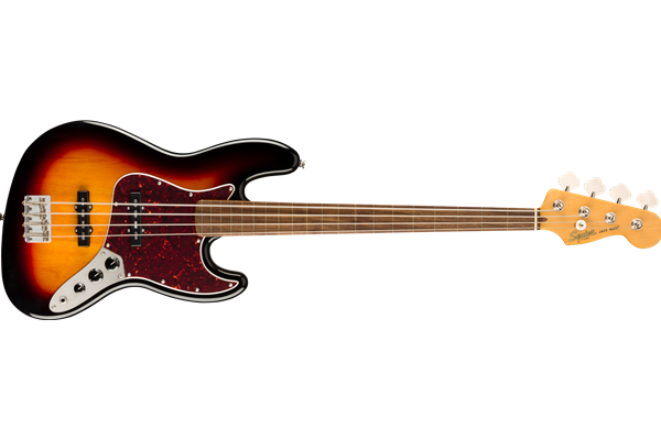 Classic Vibe '60s Jazz Bass® Fretless, Laurel Fingerboard, 3-Color Sunburst