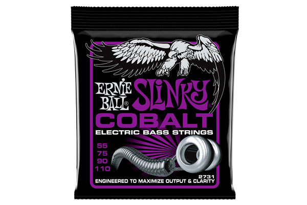 Ernie Ball Power Slinky Cobalt Bass Strings, 55-110