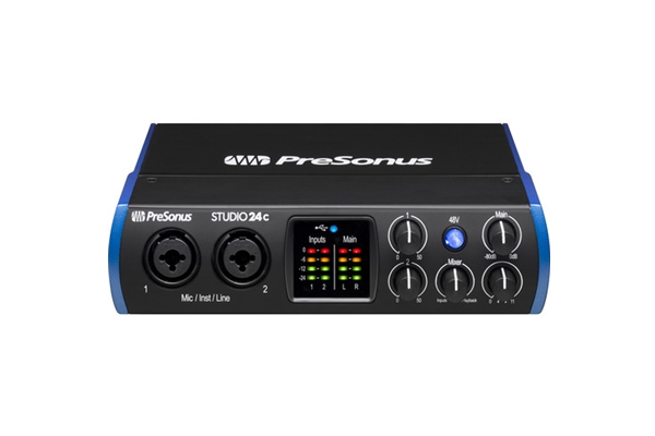 PreSonus® Studio 24c, Black and Blue