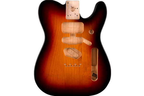 Deluxe Series Telecaster® SSH Alder Body Modern Bridge Mount, 3-Color Sunburst