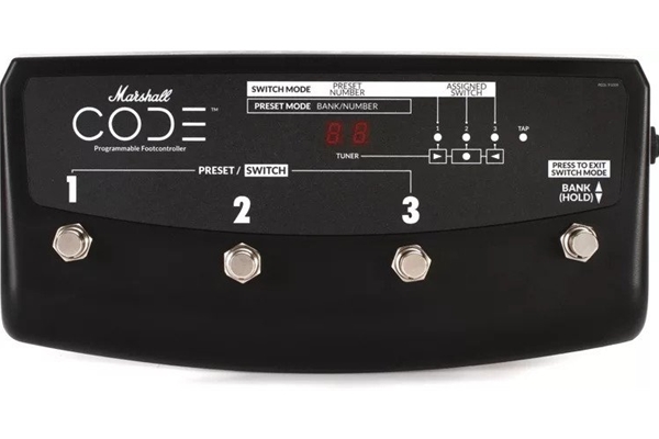 Marshall CODE SERIES 4 Way Footswitch for Code Series amps