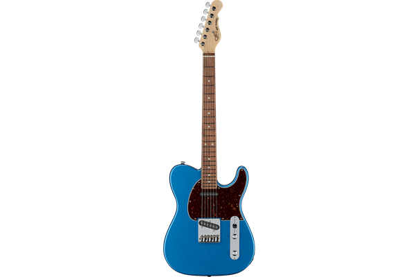 G&L Fullterton Deluxe ASAT Classic Lake Placid Blue with Caribbean Rosewood Fingerboard, 4-ply Torto