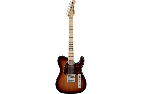 G&L Fullterton Deluxe ASAT Classic 3-Tone Sunburst with Maple Fingerboard, Tortoise Pickguard, Alder