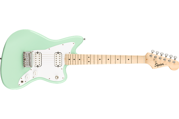 Mini Jazzmaster® HH, Maple Fingerboard, White Pickguard, Surf Green