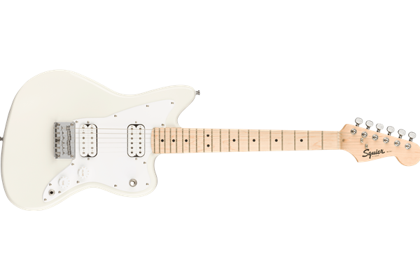 Mini Jazzmaster® HH, Maple Fingerboard, White Pickguard, Olympic White