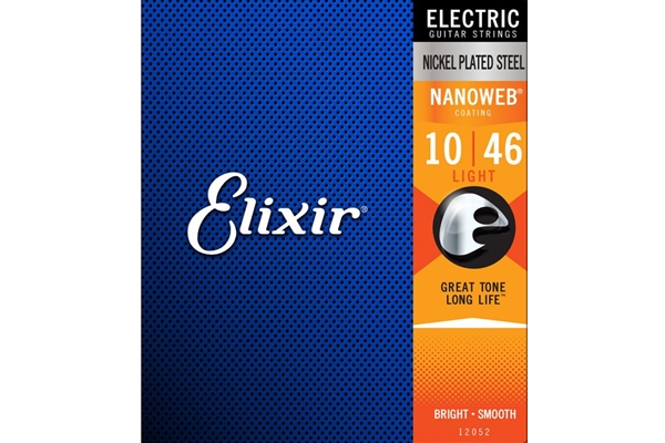 Elixir Light-Heavy Electric Nickel Plated Steel With Nanoweb Coating (.010 - .052)