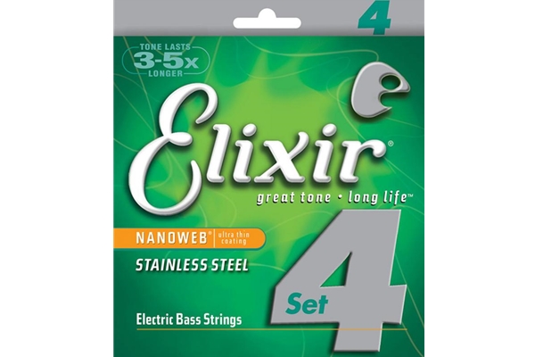 Elixir 4 String Medium Bass String