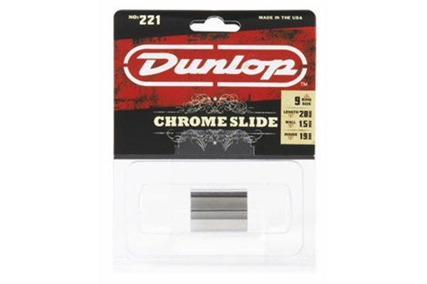 Dunlop Chrome Slide Guitar Medium Knuckle