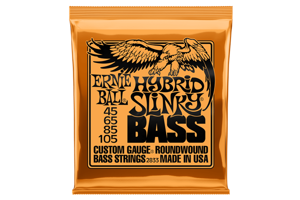 Ernie Ball Hybrid Slinky Roundwound Bass Strings, 45-105