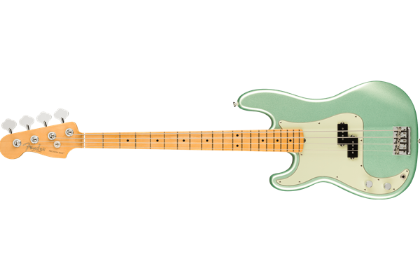 American Professional II Precision Bass® Left-Hand, Maple Fingerboard, Mystic Surf Green