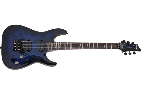 Omen Elite-6 Floyd Rose Electric Guitar, See-Thru Blue Burst