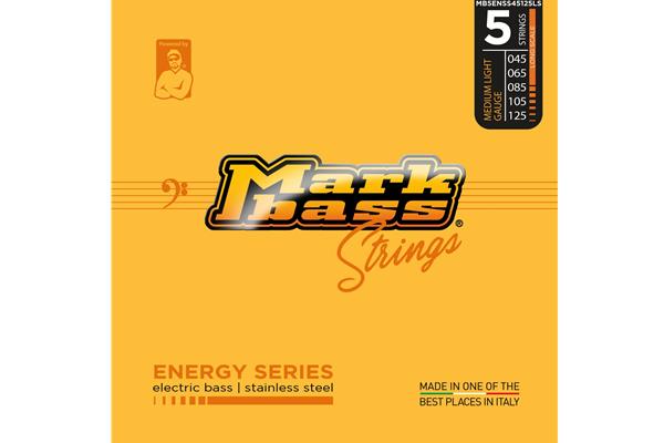 Markbass Long Scale 5 Bass Strings - Stainless Steel, Medium Light Gauge