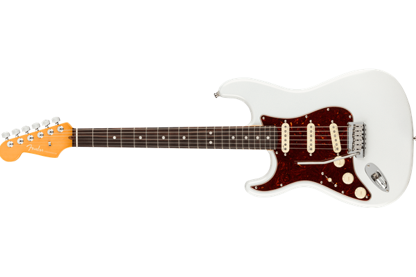American Ultra Stratocaster® Left-Hand, Rosewood Fingerboard, Arctic Pearl