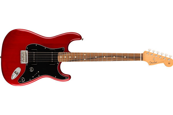 Noventa Stratocaster®, Pau Ferro Fingerboard, Crimson Red Transparent